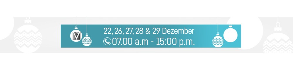 we will be available from 7.00a.m. until 15.00p.m. during 22nd, 26-29th of December