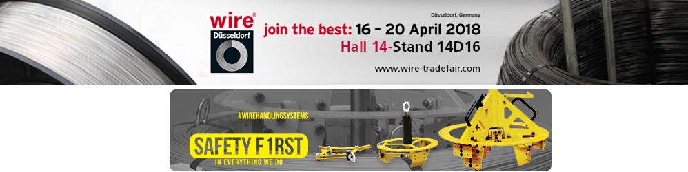 Wire 2018. Visit us at 14D16 Wire- visit-us-at-hall14-booth-d16
